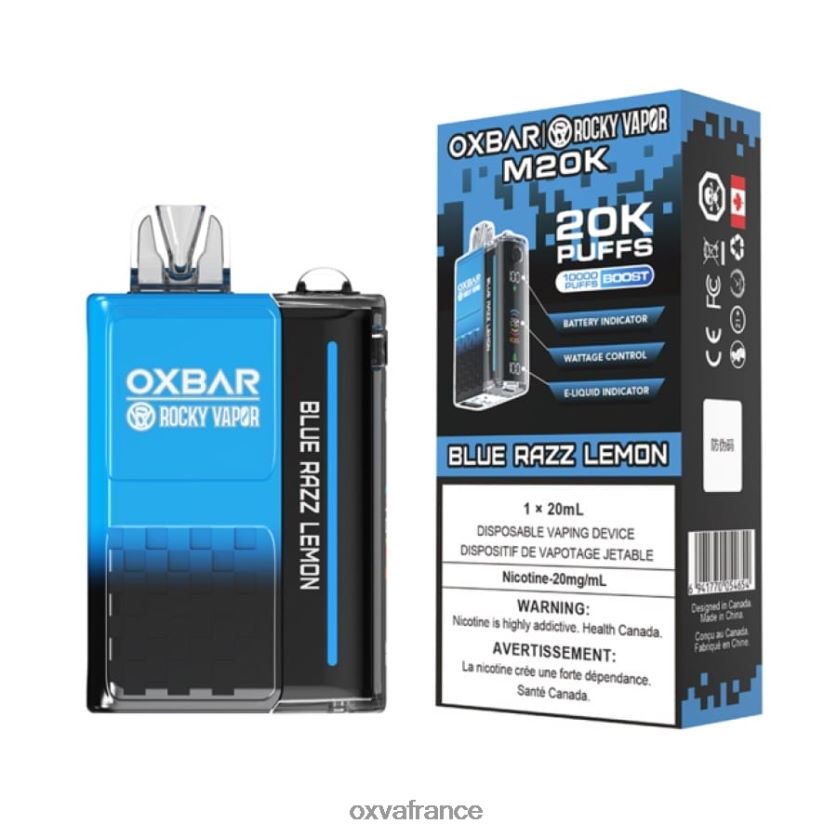 OXVA Vape Sale - 6HT0Z2 citron bleu razz OXVA OXBAR M20K