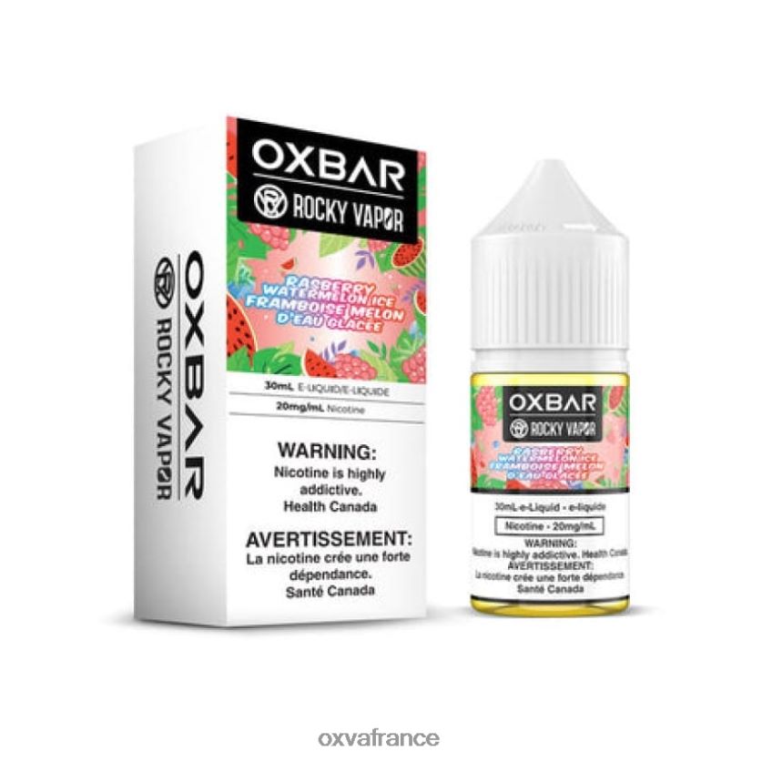 OXVA Cigarette Électronique - 6HT0Z59 glace pastèque framboise OXVA OXBAR 30 ml de sel de table