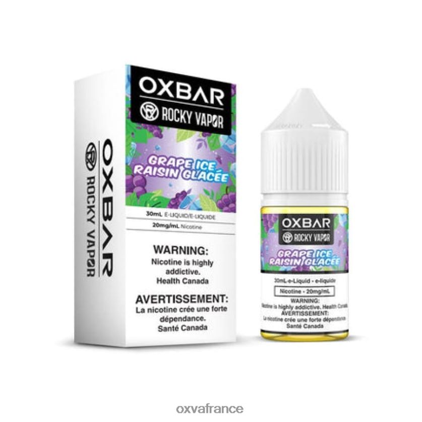OXVA Shop - 6HT0Z56 glace aux raisins OXVA OXBAR 30 ml de sel de table