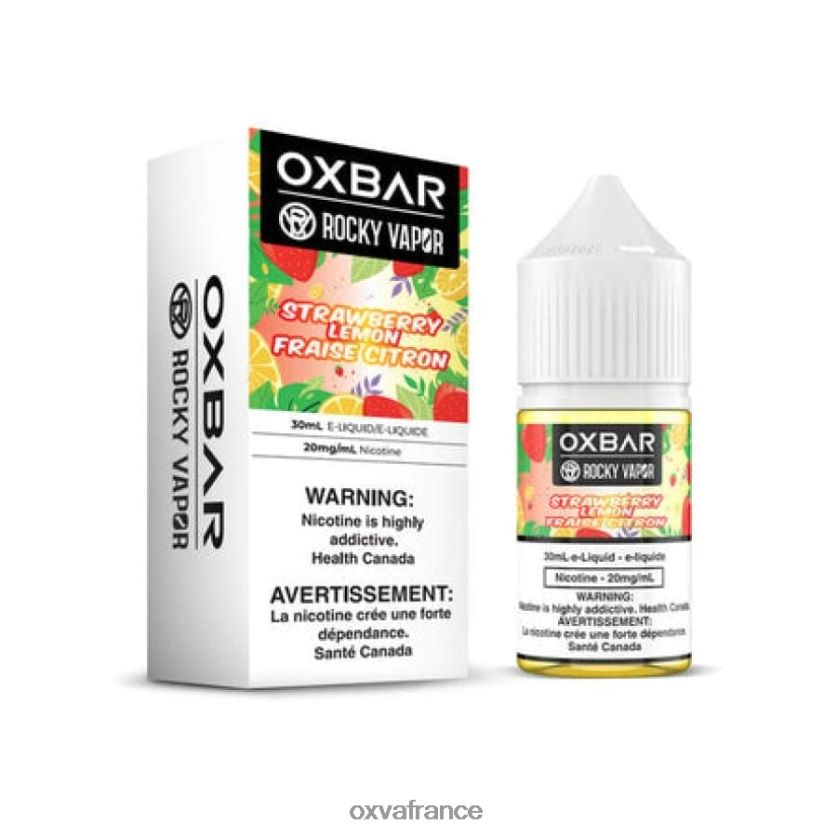 OXVA Vape Sale - 6HT0Z52 fraise citron OXVA OXBAR 30 ml de sel de table