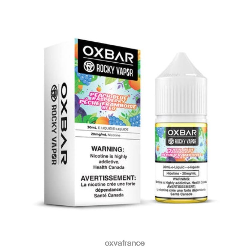 OXVA Vape Sale - 6HT0Z62 pêche framboise bleue OXVA OXBAR 30 ml de sel de table
