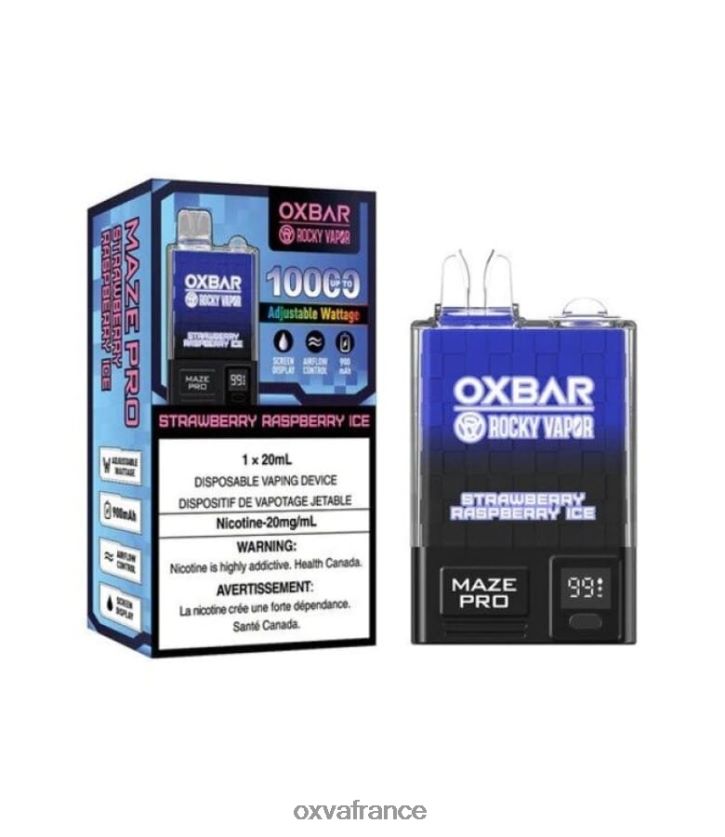 OXVA Disposable Pod - 6HT0Z30 glace fraise framboise OXVA OXBAR MAZE PRO 10000
