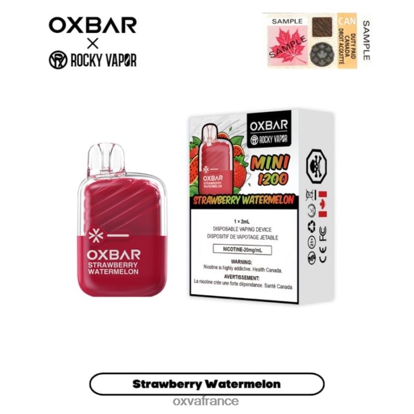 OXVA Vape Flavors - 6HT0Z18 pastèque fraise OXVA OXBAR MINI 1200
