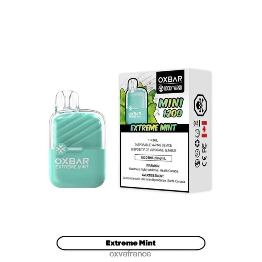 OXVA Vape Flavors - 6HT0Z8 menthe extrême OXVA OXBAR MINI 1200